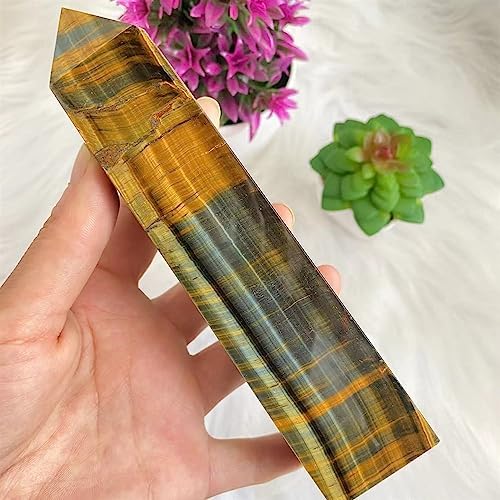 KatLin Natural Blue Tiger Eye Reiki Healing Stick Ornaments 250-300G