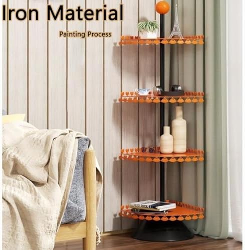 Multi-Layer Corner Shelf with Heart Decorations