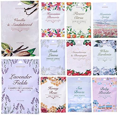 6 Scented Fragrance Sachets for Wardrobe Home Drawer