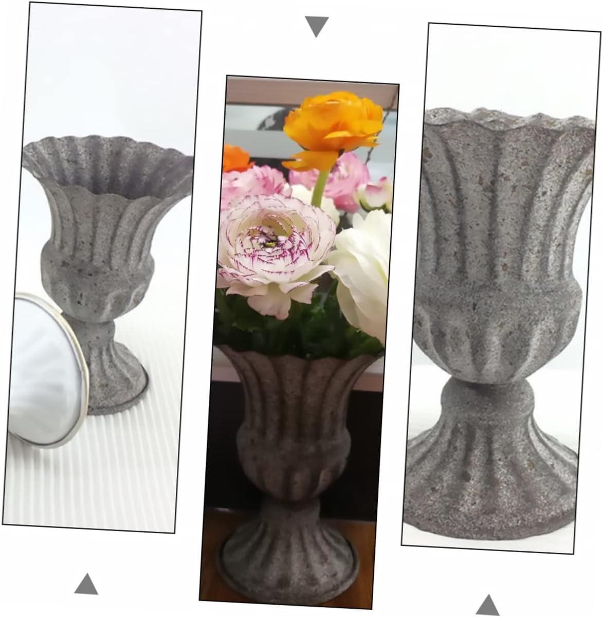 Elegant Dried Flower Vase Wrought Iron Flowerpot for Home and Garden