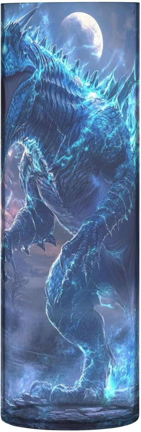 Blue Dinosaur Plastic Vase for Flowers 118 x 39 Inch