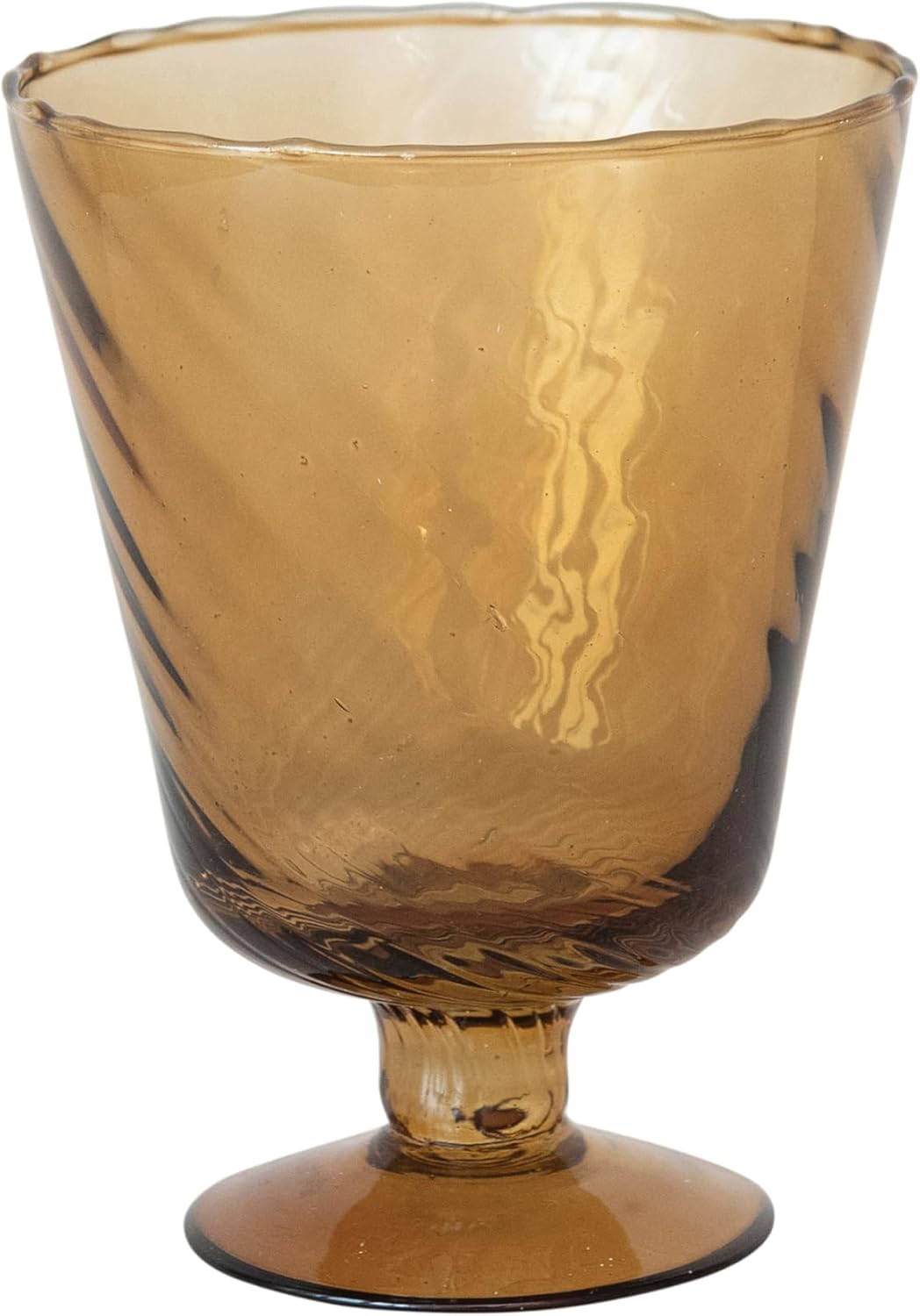 Creative Co-Op Brown Glass Vase and Votive Holder
