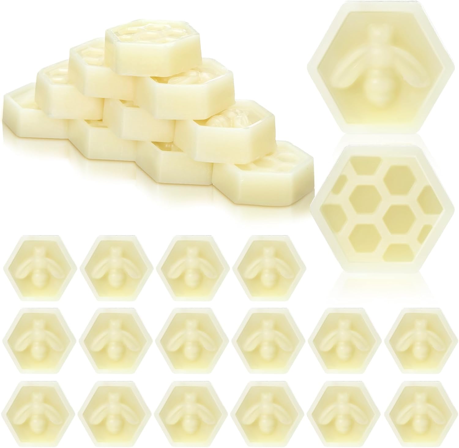 24 Pcs Natural Beeswax Scented Wax Melts Variety Pack