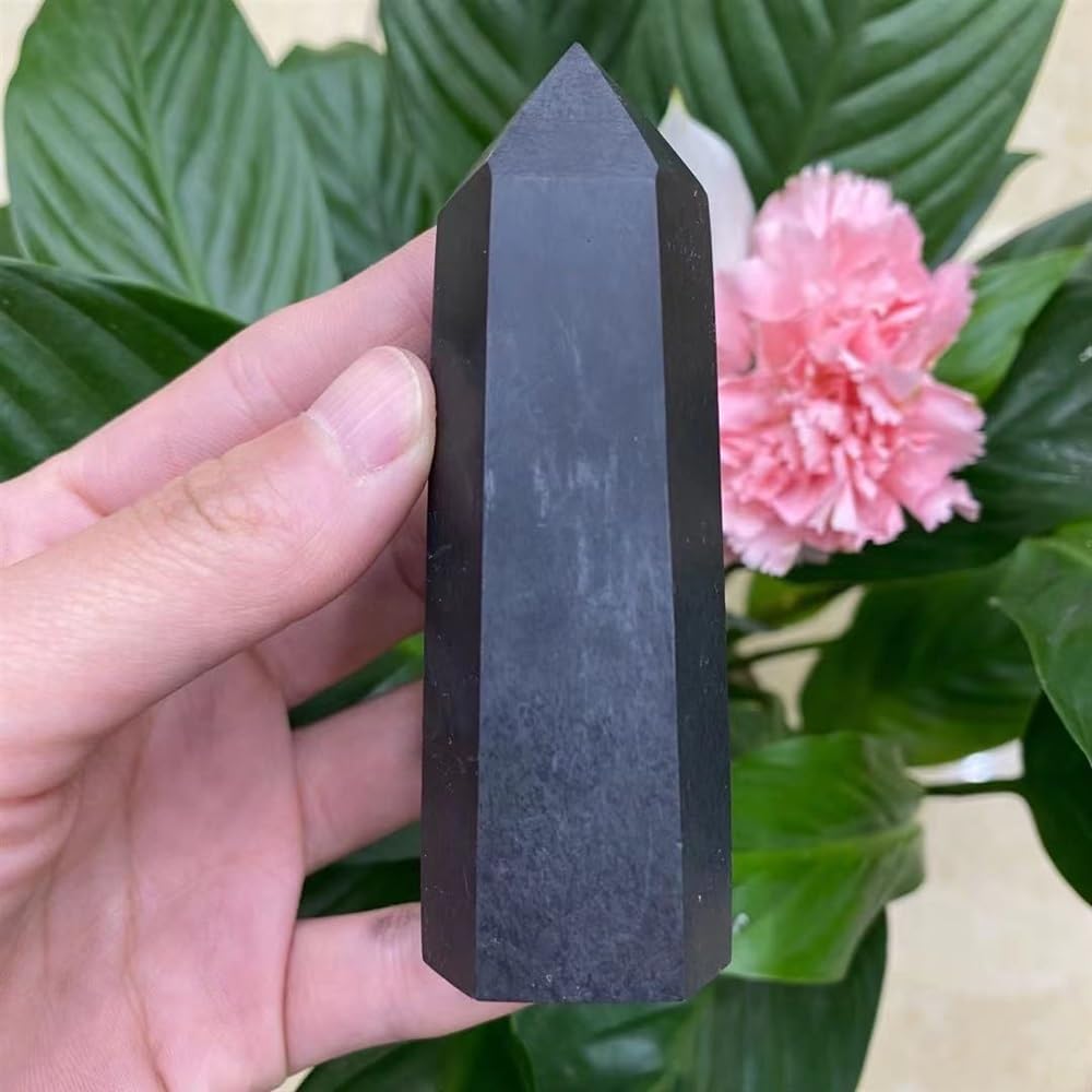 KatLin Natural Mountain Cap Stone Crystal Obelisk Decor