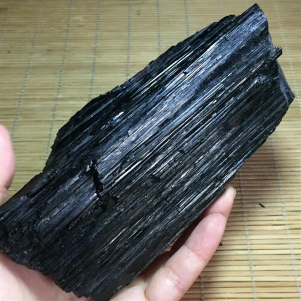 KatLin Natural Black Tourmaline Rough Rock Sample Ornament