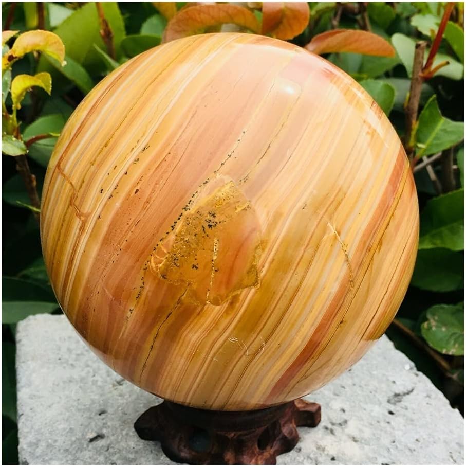 ASPROD Natural Wood Grain Quartz Gem Room Decoration Stones