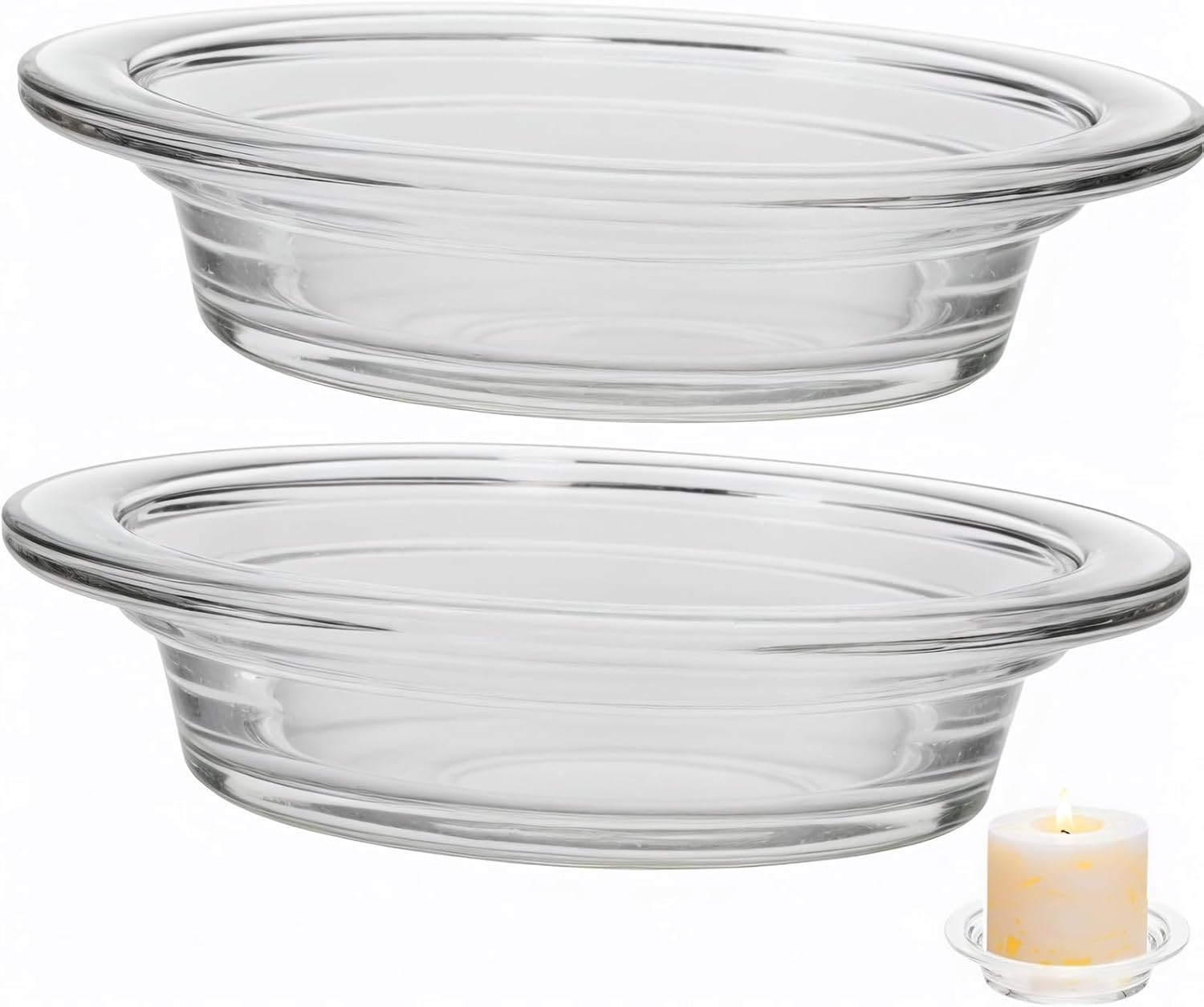 2Pcs Replacement Wax Heating Tray for Aromatherapy Lamp