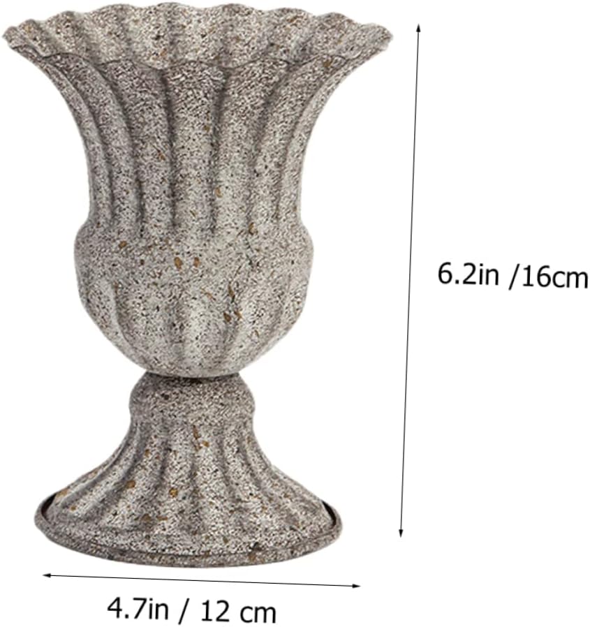 Elegant Dried Flower Vase Wrought Iron Flowerpot for Home and Garden