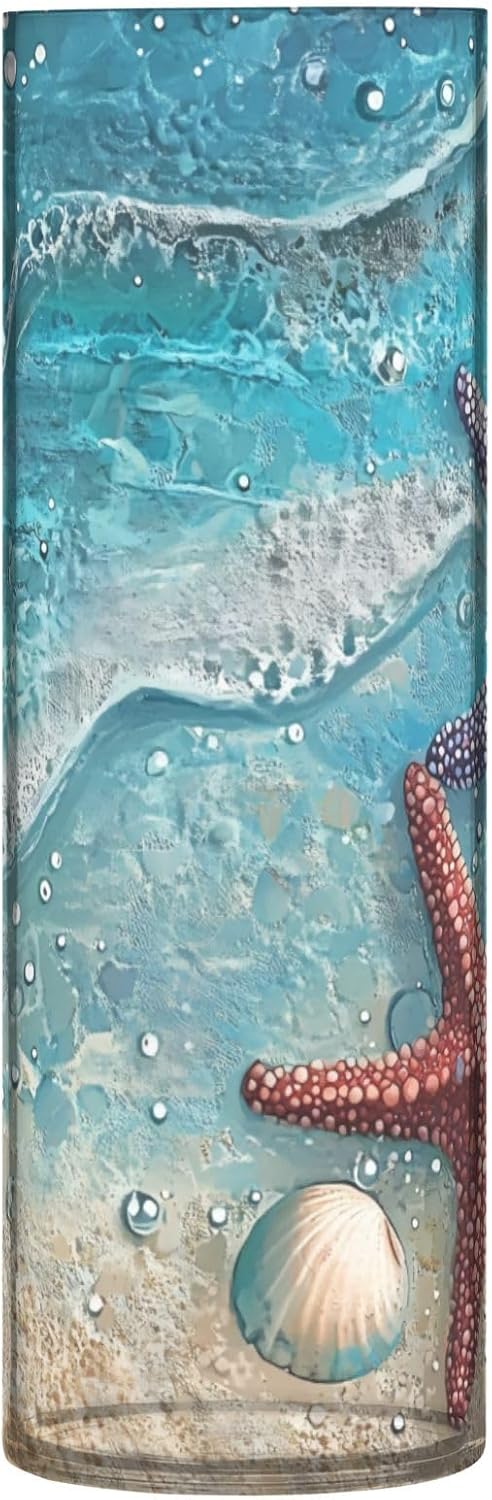Blue Beach Starfish Plastic Flower Vase 118 x 39 Inch