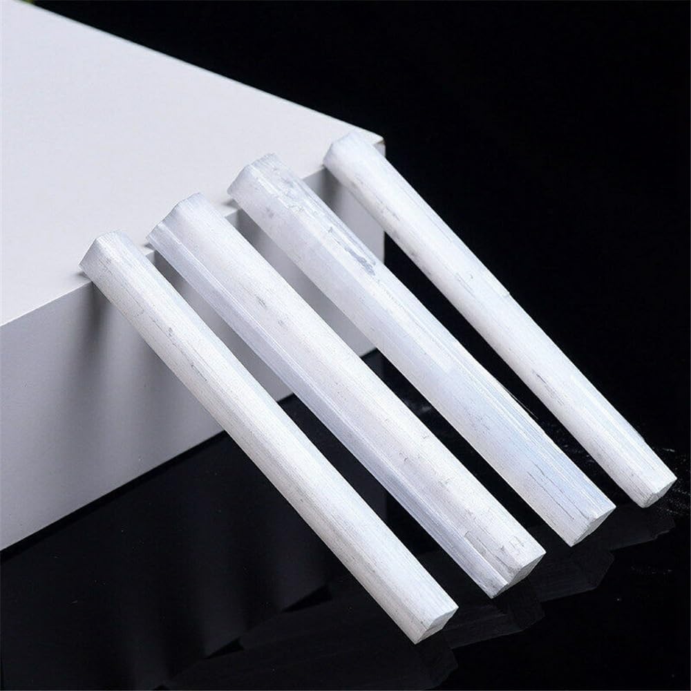 KatLin Natural Selenite Strip Transparent Gypsum Stick Long White Protective Power Ornaments