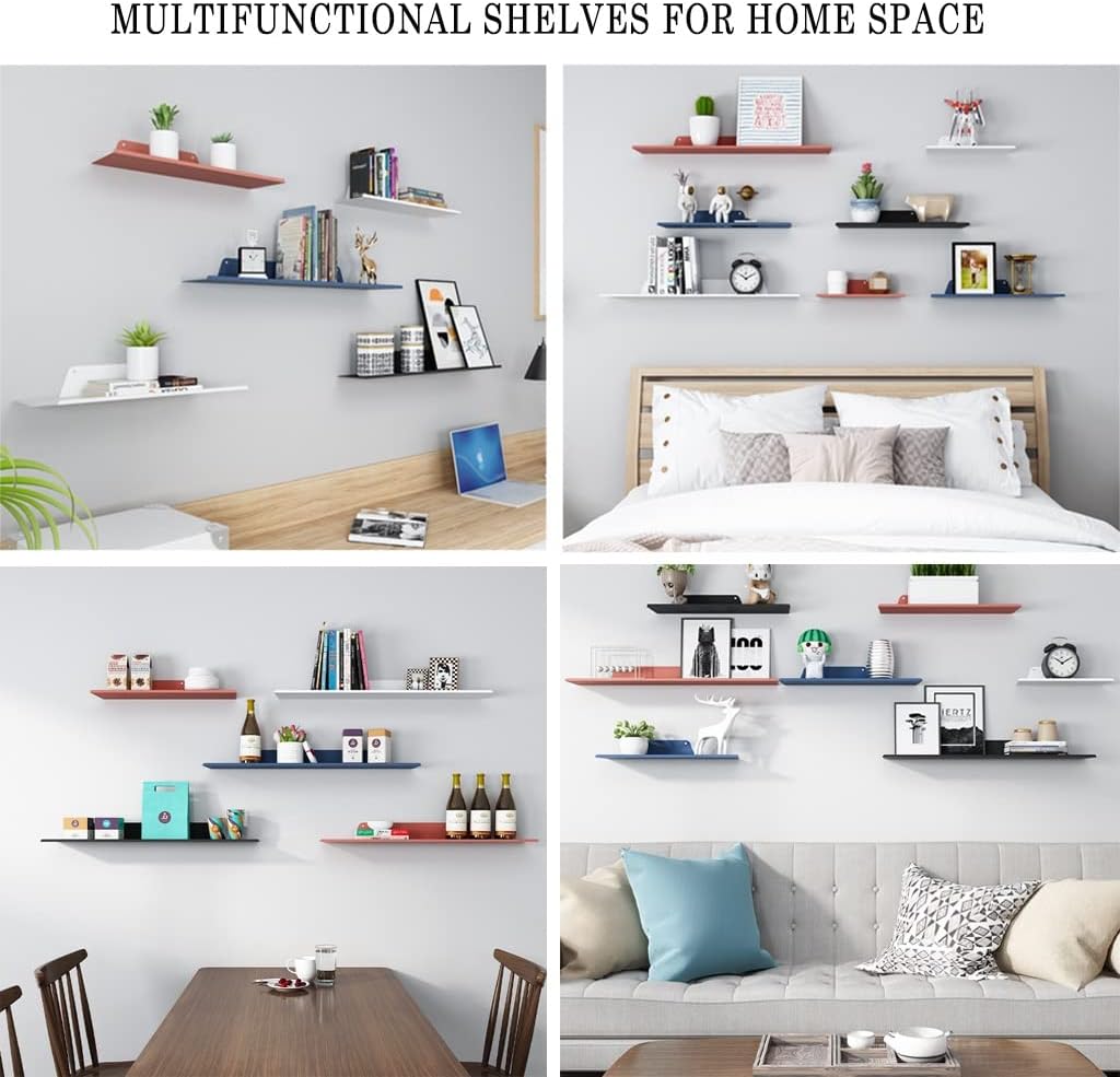 Exquisite Floating Metal Wall Shelf for Bathroom and Bedroom