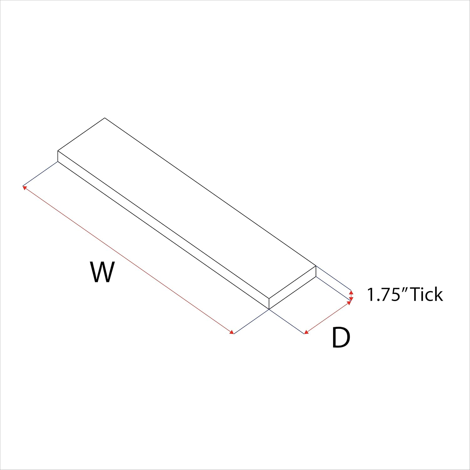 Rustic Floating Shelves Set of 2 Heavy Duty