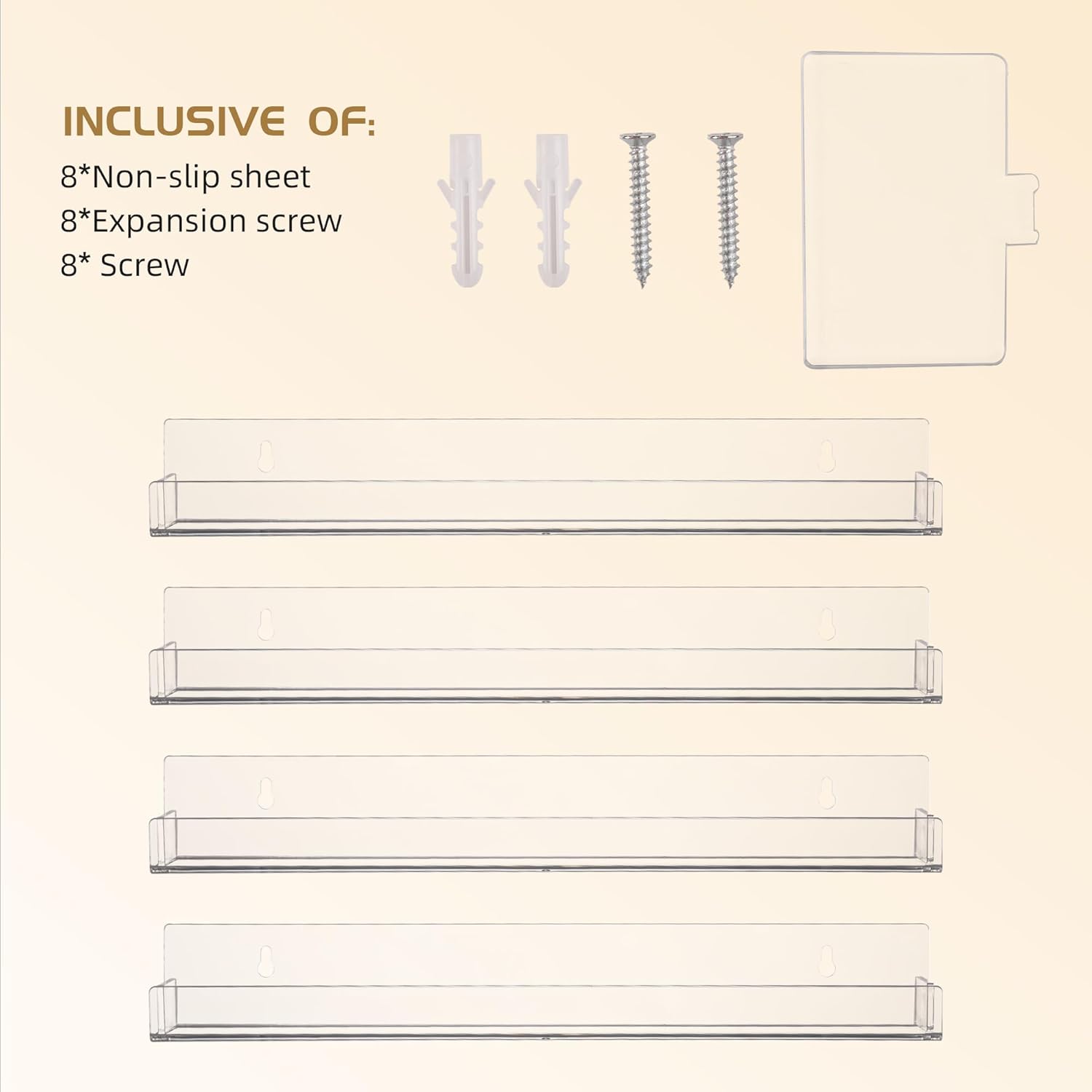 4-Pack Acrylic Display Rack for Hot Wheels and Collectibles