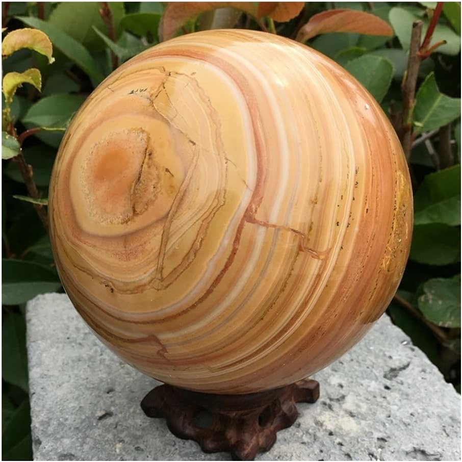 ASPROD Natural Wood Grain Quartz Gem Room Decoration Stones