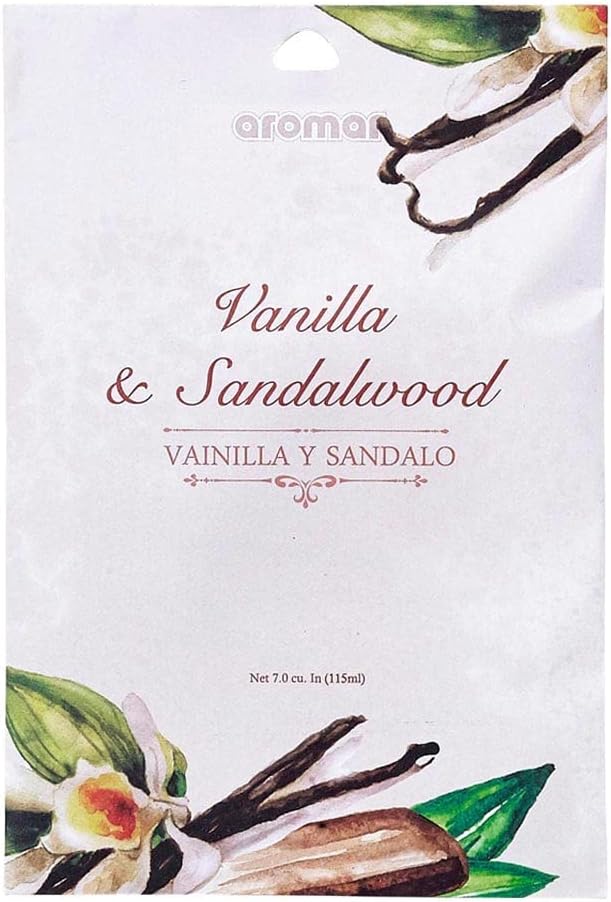 12 Pc Sandalwood Vanilla Scented Sachets Drawer Air Freshener Bags Home Closet