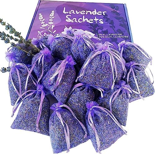 Cedar Space 32 Lavender Sachet Bags for Home and Closet Use