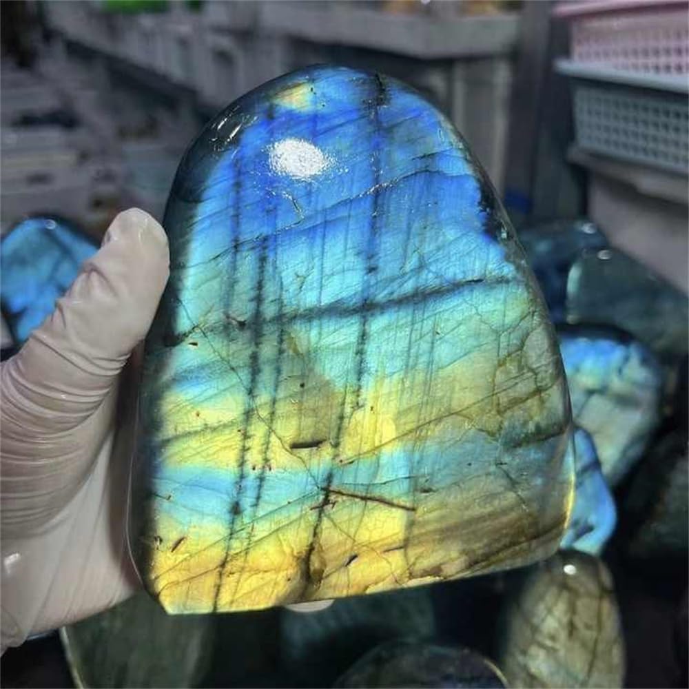 1pc Polished Labradorite Crystal Stand Stone