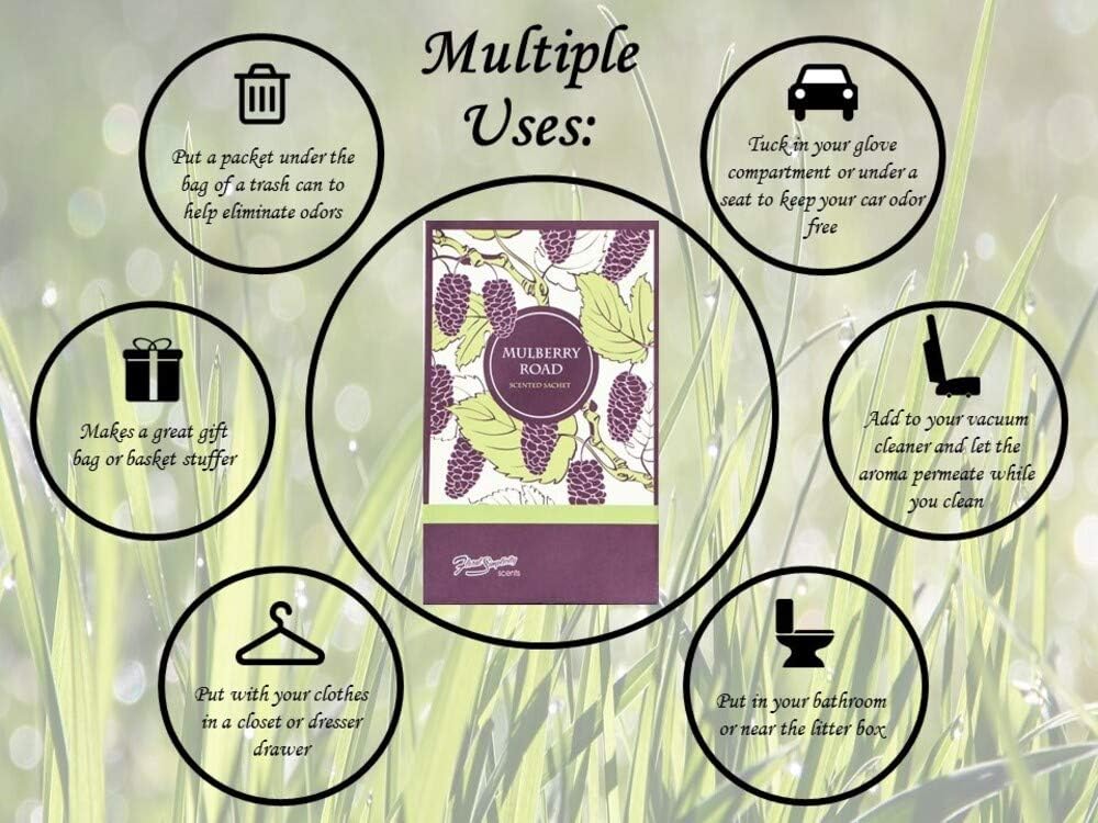 Floral Simplicity Mulberry Road Scented Sachets Pack of 6