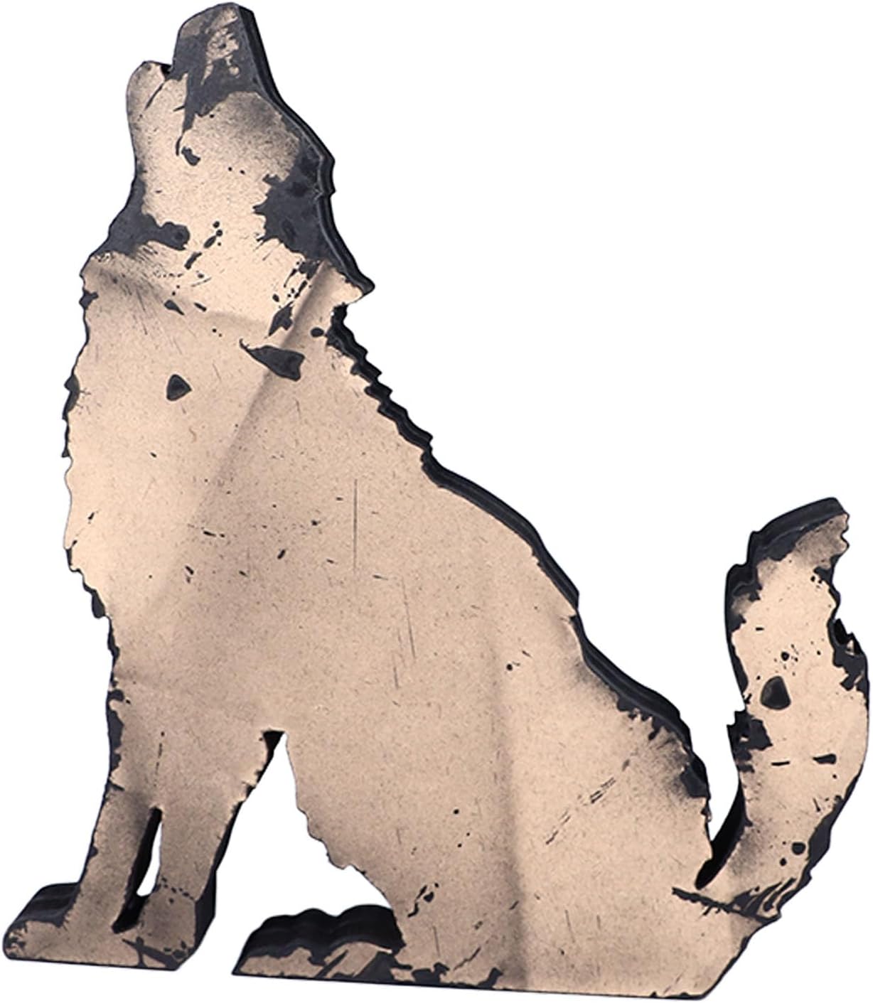 Pssopp Wolf Wooden Crystal Display Shelf