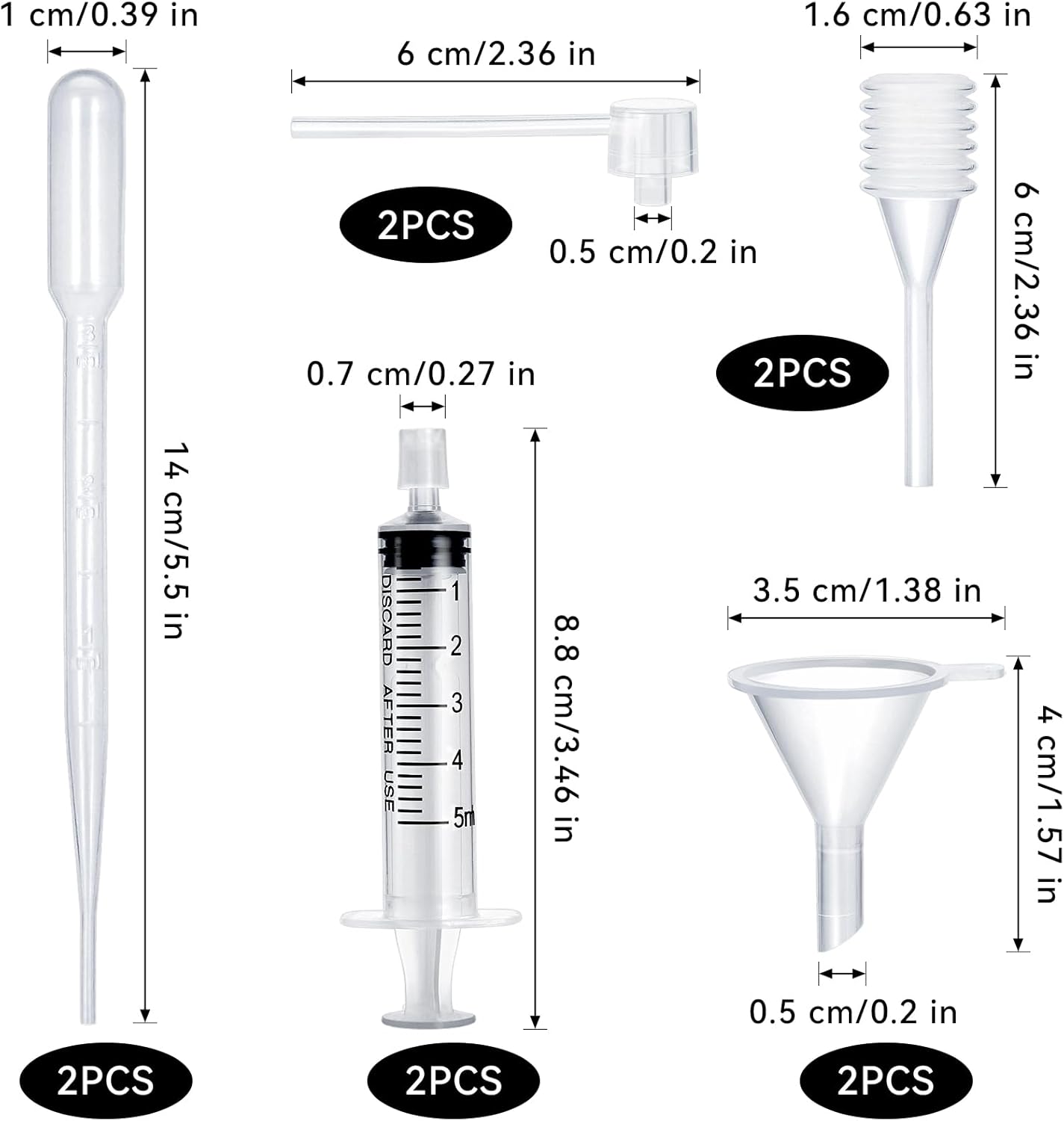 10pcs Perfume Refill Tool Kit for Travel and Home Use