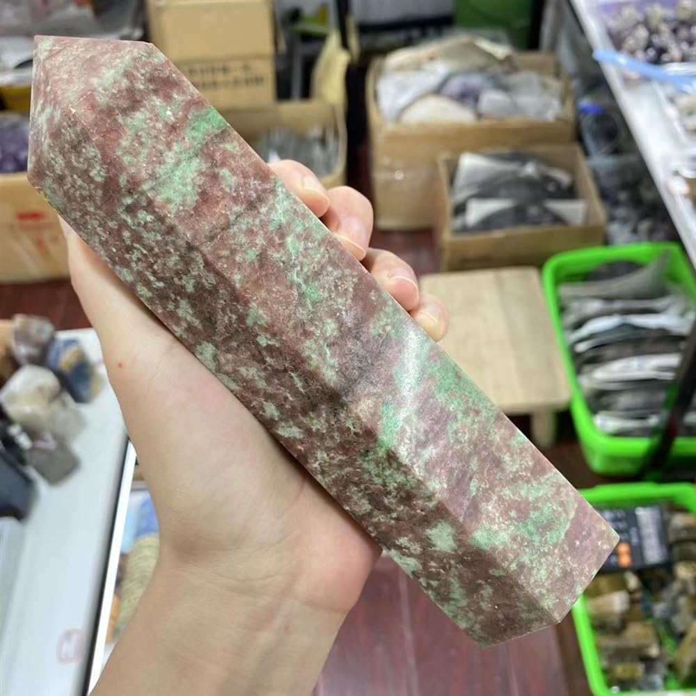 PEKMAR Natural Red Turquoise Crystal Hexagonal Obelisk