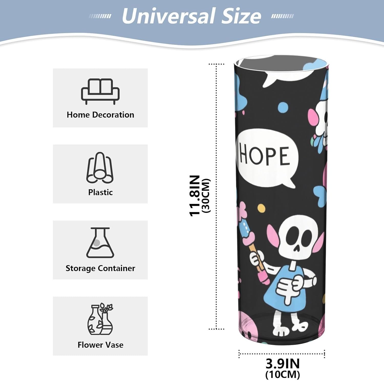 Sanluoli Cartoon Graffiti Plastic Hurricane Candle Holder