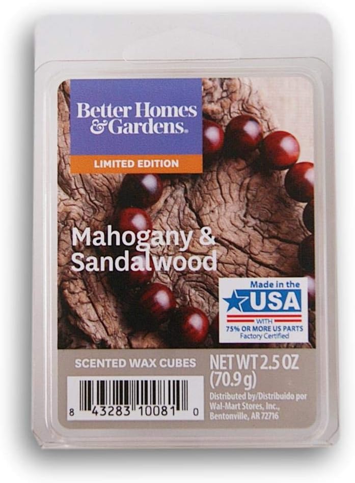 NITRO Better Homes Gardens Mahogany Sandalwood Wax Melts 2018 Limited Edition