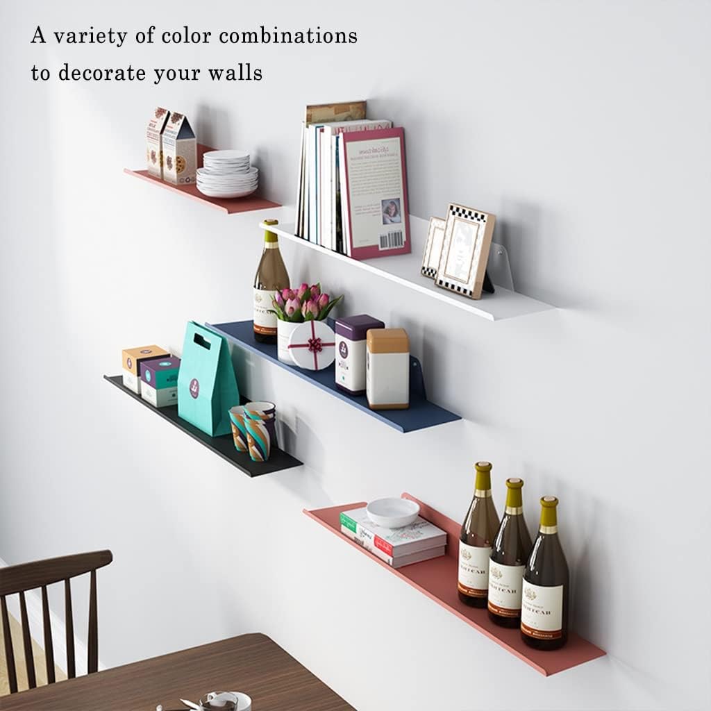 Exquisite Floating Metal Wall Shelf for Bathroom and Bedroom