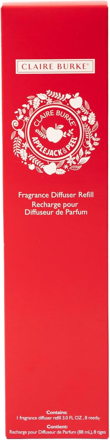 Claire Burke Reed Diffuser Refill Kit Apple Jack and Peel Scent