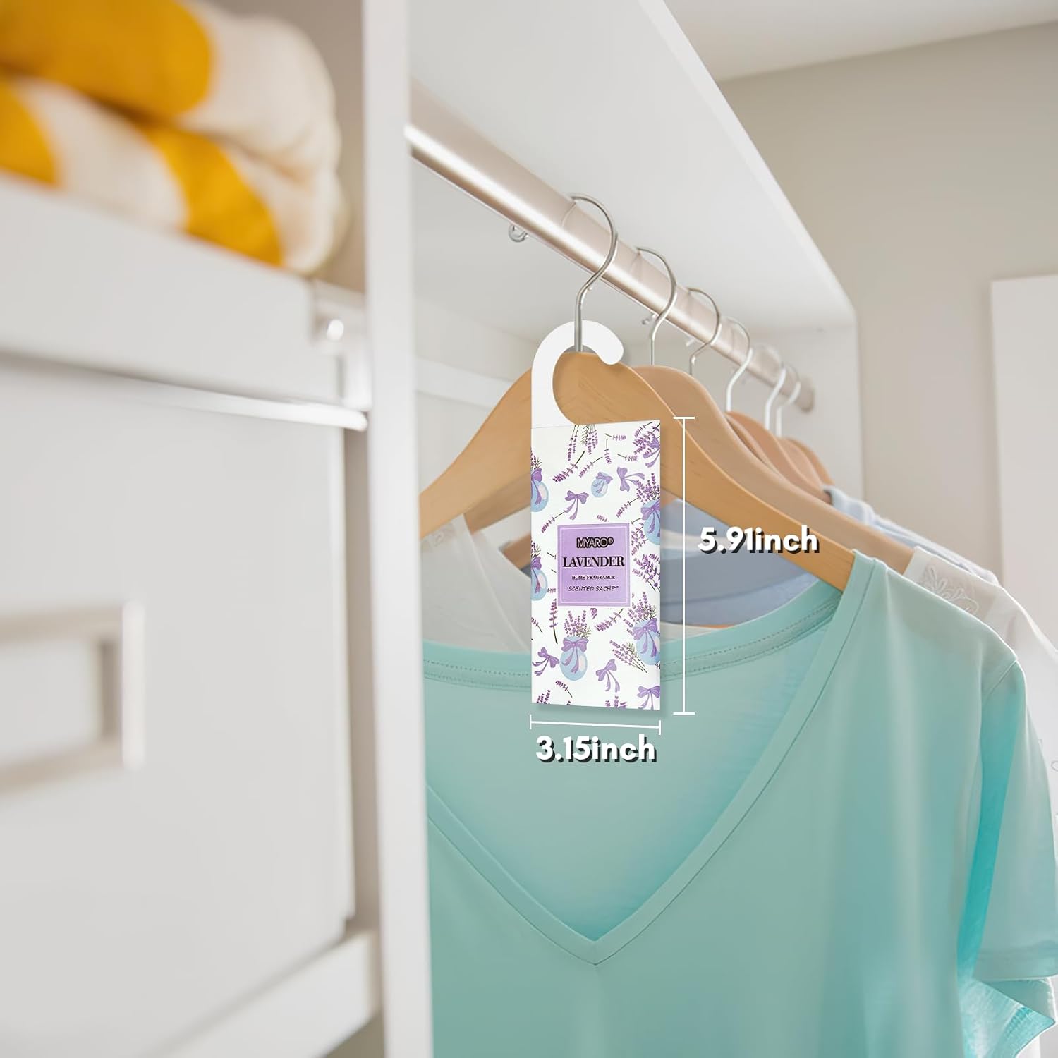 MYARO 12 Pack Scented Sachets for Drawer Closet