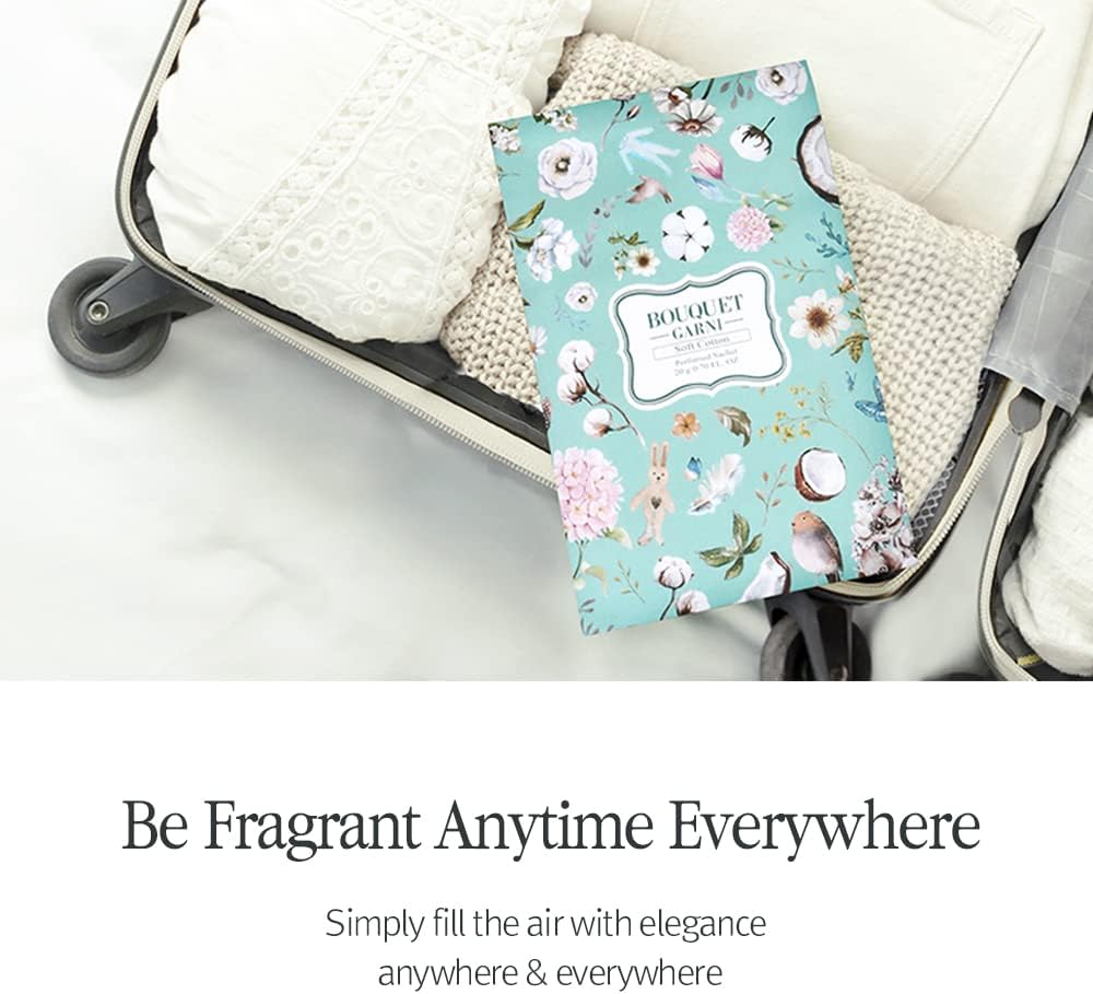 Bouquet Garni Mini Clean Soap Scent Sachet - 10 Count