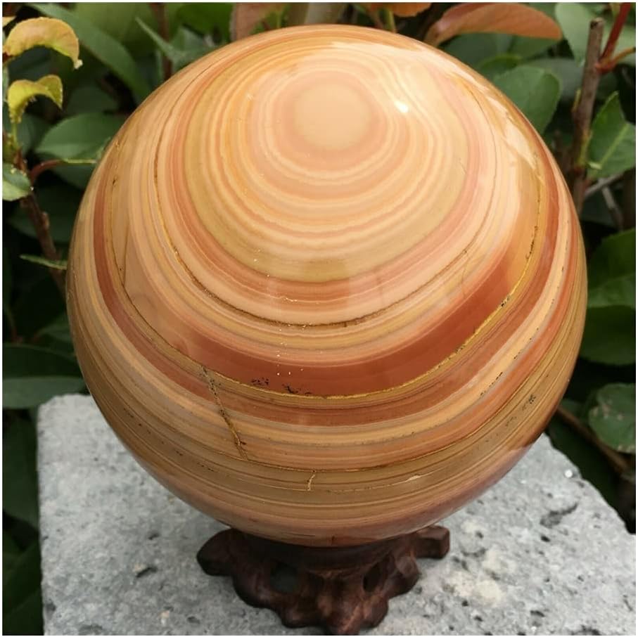 ASPROD Natural Wood Grain Quartz Gem Room Decoration Stones