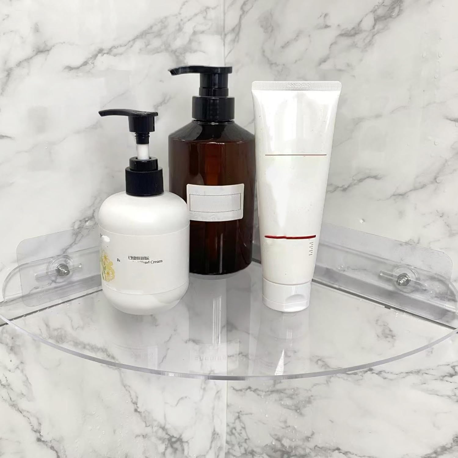 NUTNAPH Acrylic Corner Shower Shelves 2 Pack