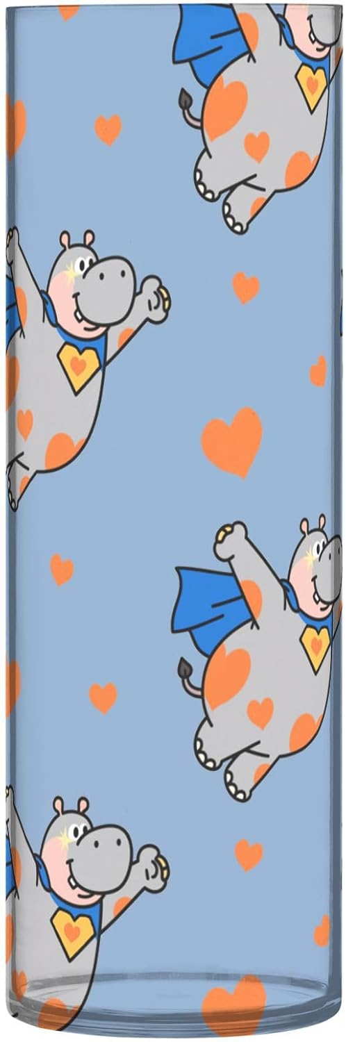 Hippo Funny Animal Heart Floating Candle Holder
