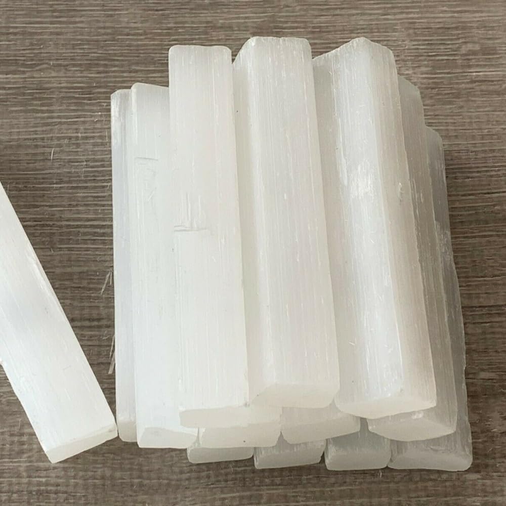 KatLin Natural Selenite Strip Transparent Gypsum Stick Long White Protective Power Ornaments