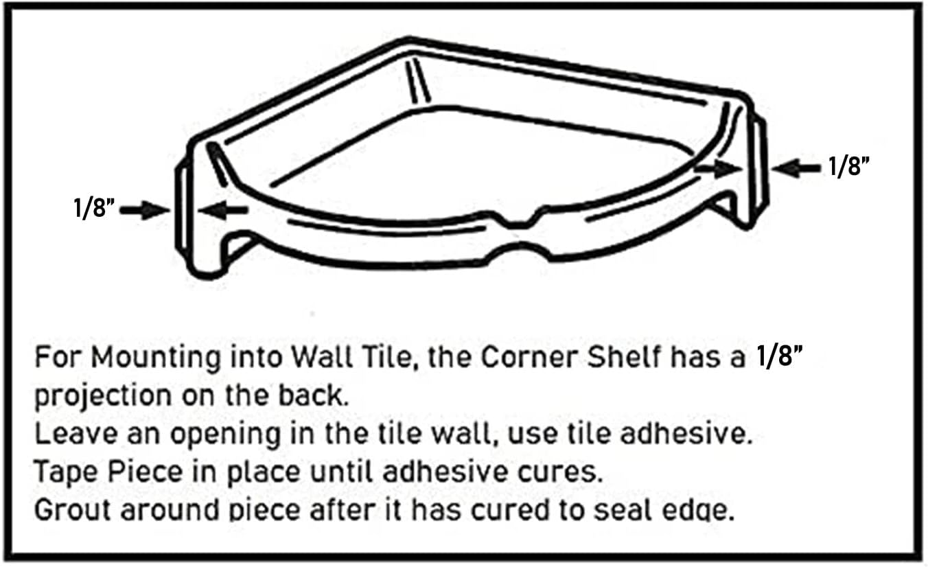 Tenedos Bone Almond Glazed Corner Shelf
