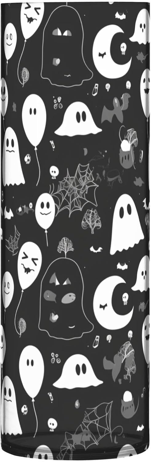 Black and White Cartoon Halloween Balloon Hurricane Vase