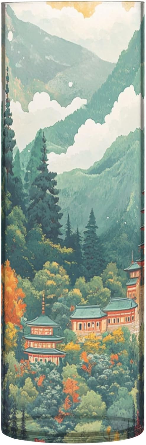 Mountain Beauty Landscape Plastic Vase for Centerpieces 118 x 39 Inch