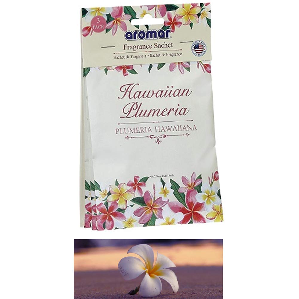 12 Scented Sachets Plumeria Home Freshener