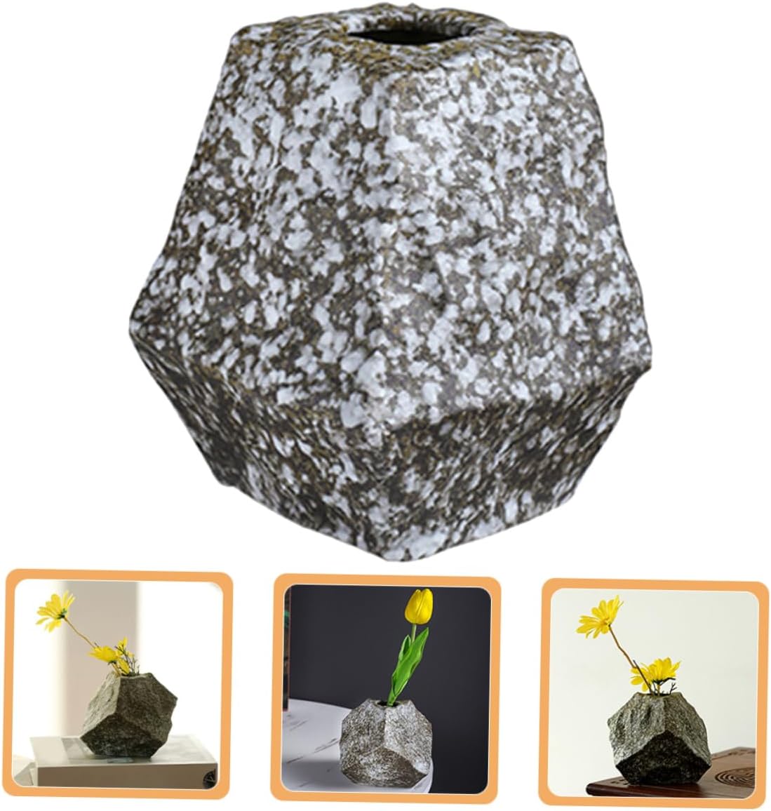 ABOOFAN Modern Ceramic Flower Vase with Irregular Design