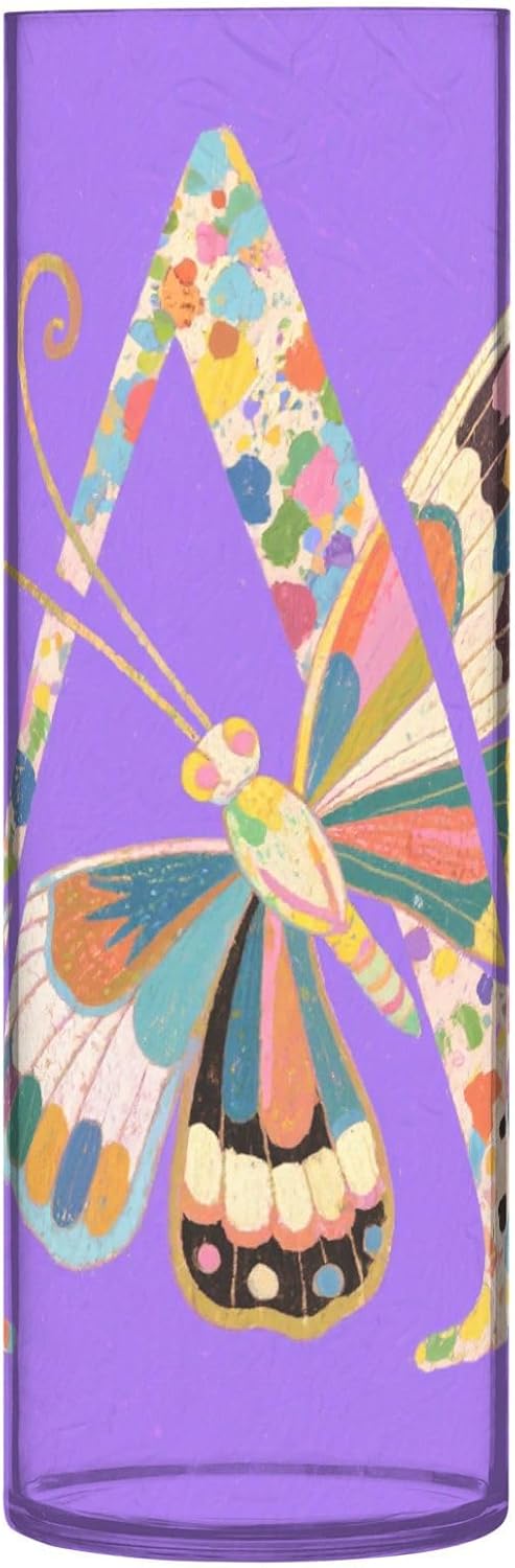 Butterfly Letter A Plastic Hurricane Candle Holder 118 x 39 Inch
