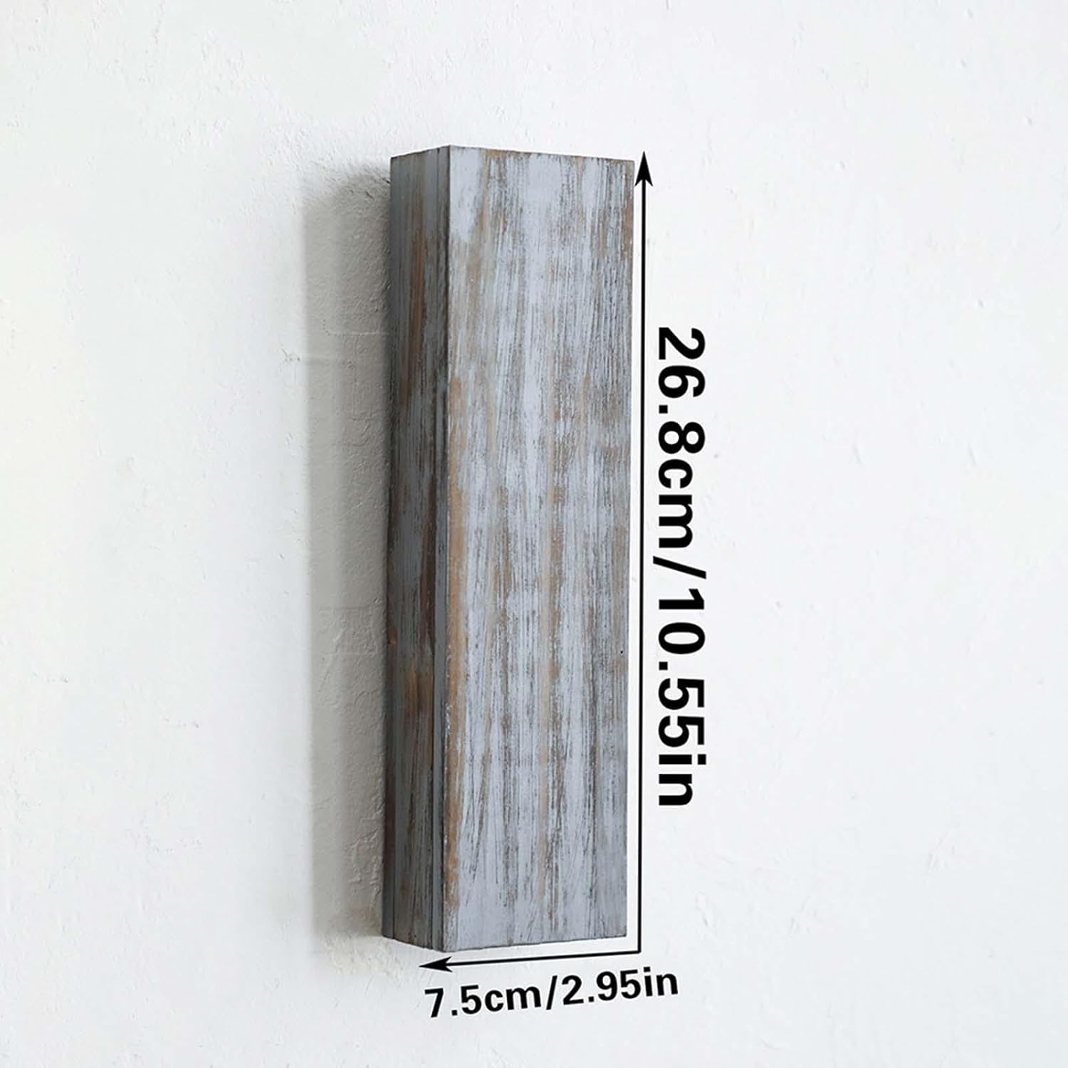 Wood Wall Planter for Indoor Plants and Dried Flowers