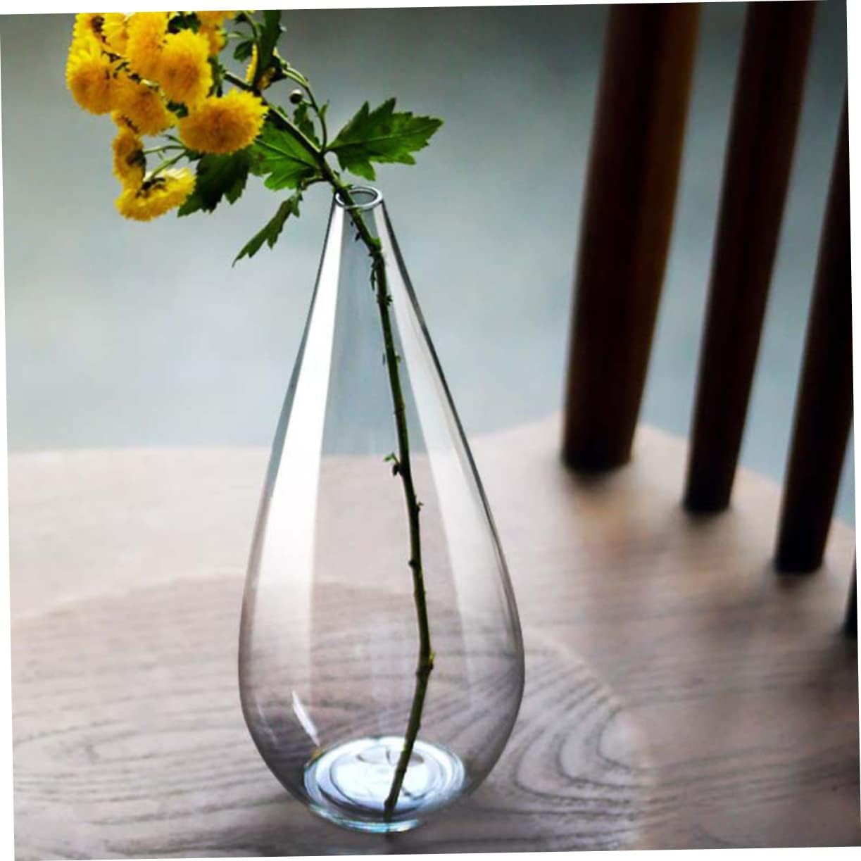 Cabilock Frosted Glass Dried Flower Vase Decor
