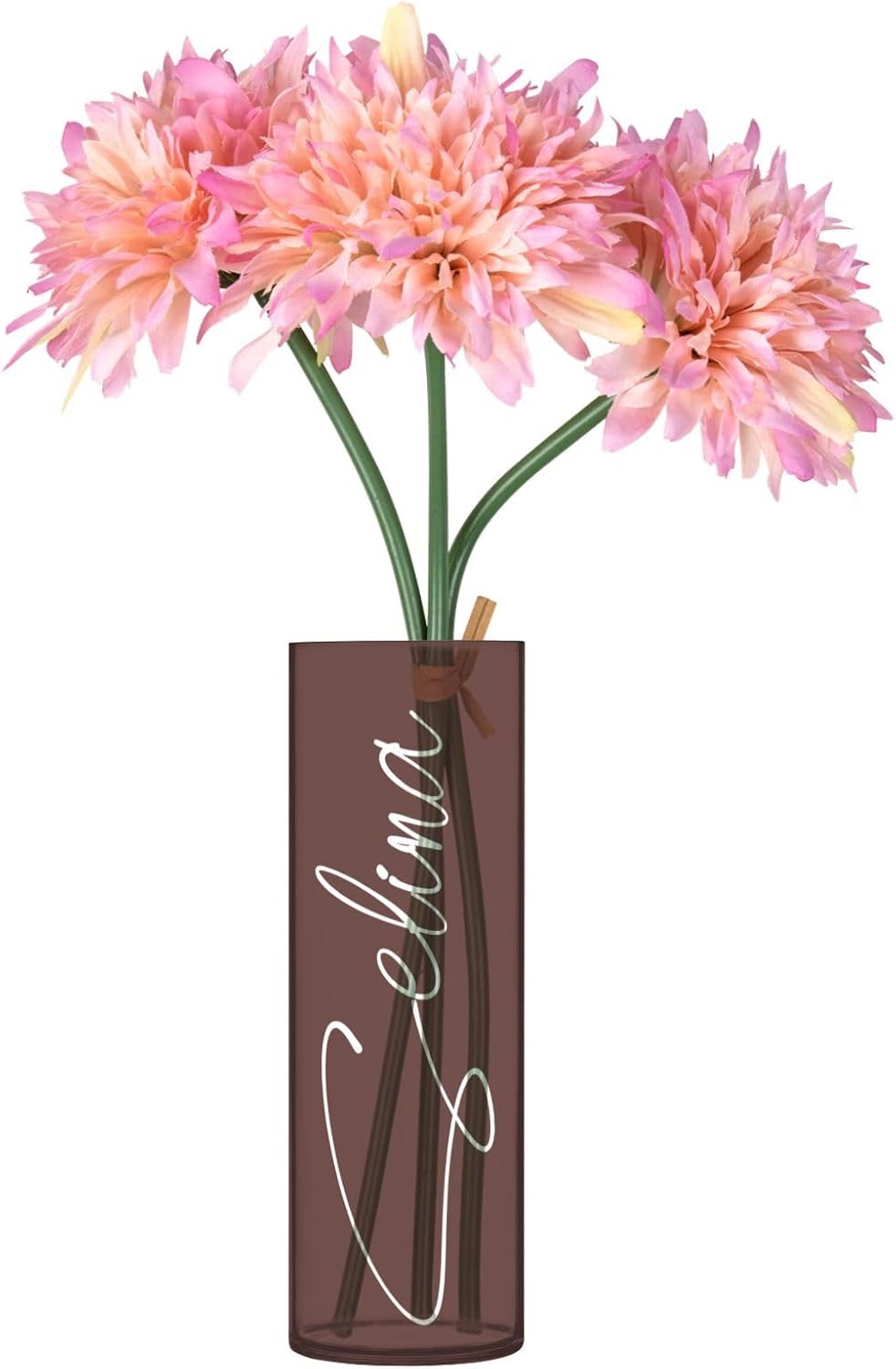 Custom Brown Red Vase for Centerpieces and Decor