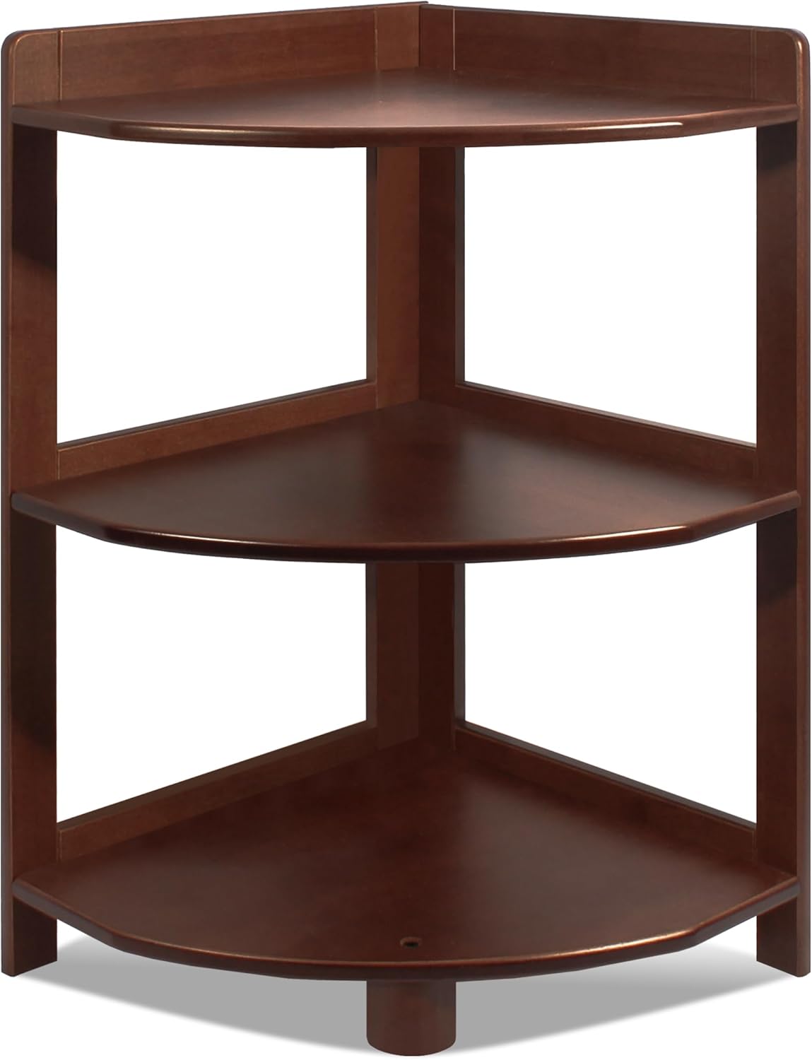 3 Tier Bamboo Corner Bookshelf with Storage