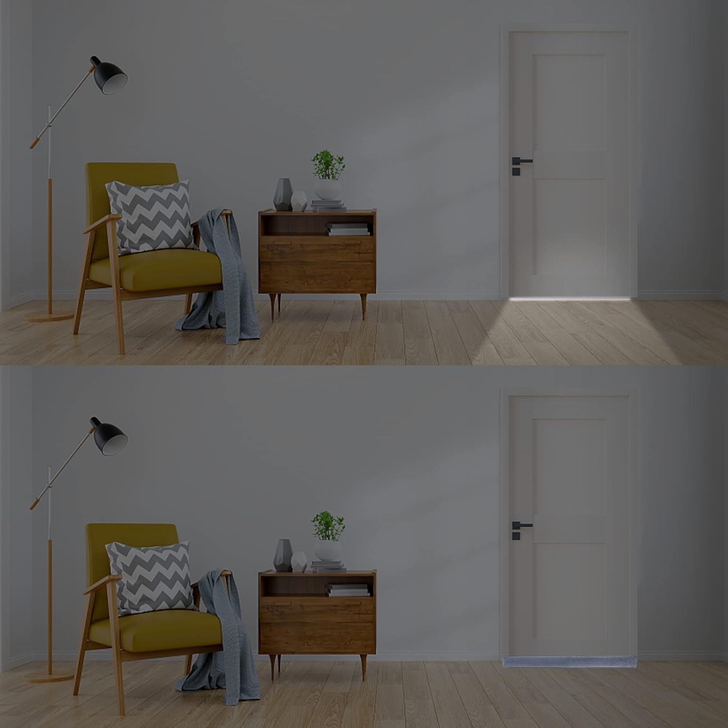 My OLi 36 Inch Under Door Draft Stopper - Light Gray