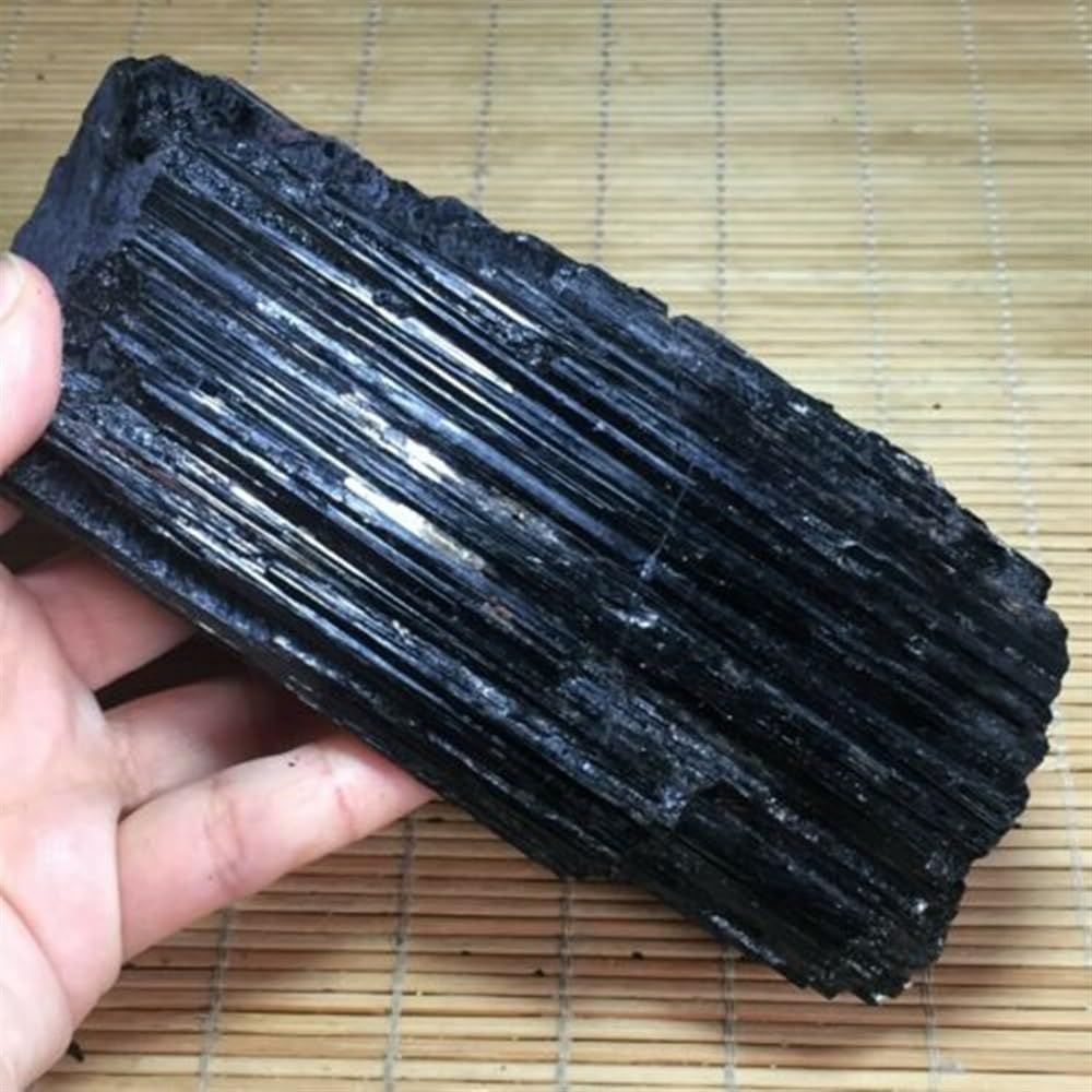KatLin Natural Black Tourmaline Rough Rock Sample Ornament