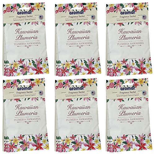 12 Scented Sachets Plumeria Home Freshener