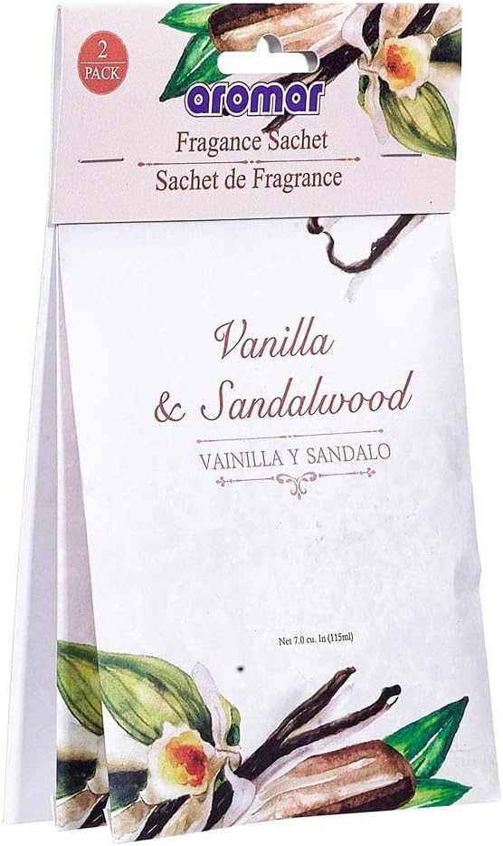 12 Pc Sandalwood Vanilla Scented Sachets Drawer Air Freshener Bags Home Closet