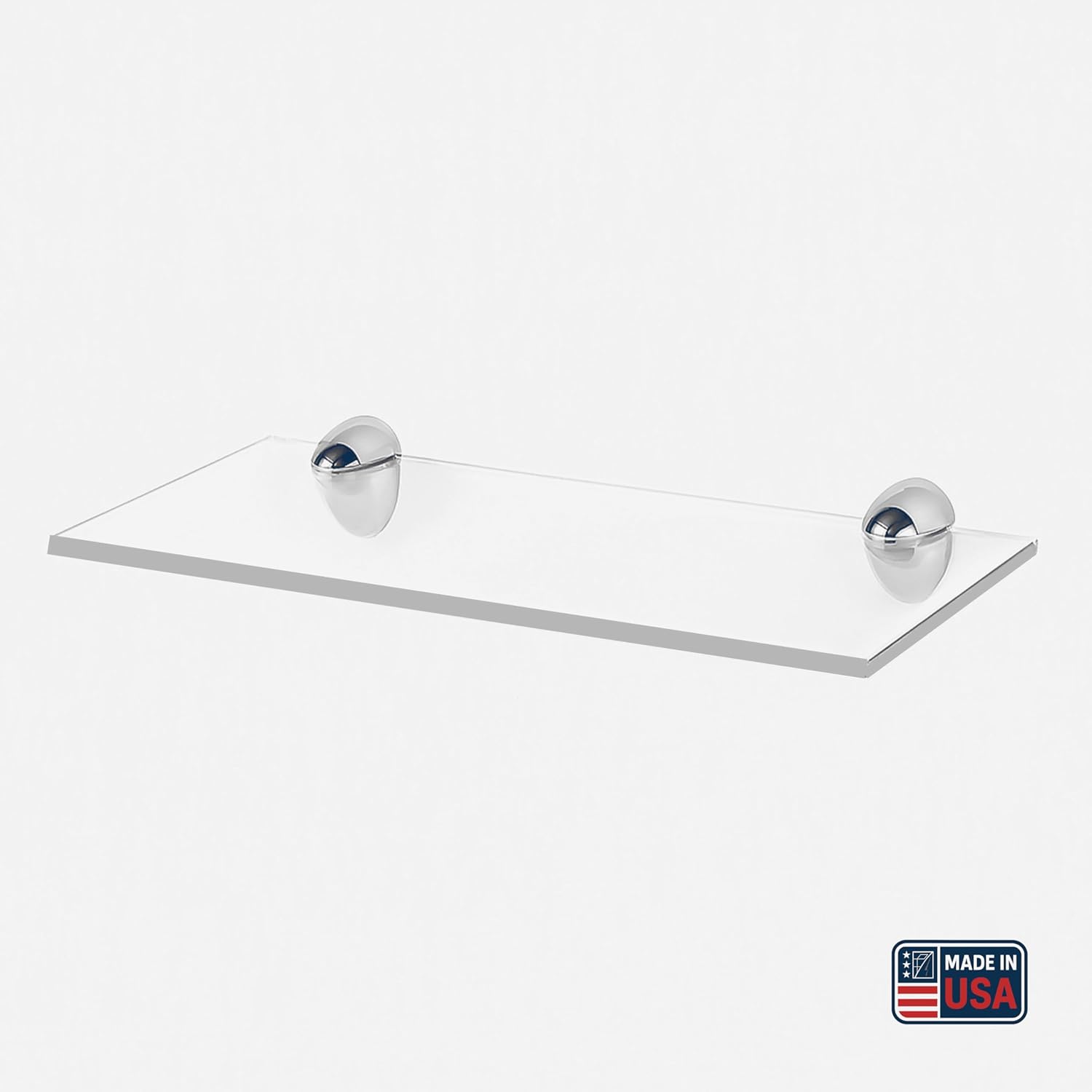 Clear Acrylic Floating Shelf 8x12 Inch 38 Thick by Yana
